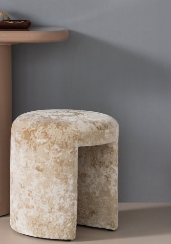 WOOOD Charlie trukket krakk teksturert beige [Fsc]