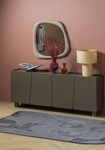 WOOOD Livo Matta Viskos/Ull Gr� 170X240 Cm