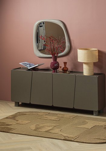 WOOOD Livo Matta Viskos/Ull Brun 170X240 Cm