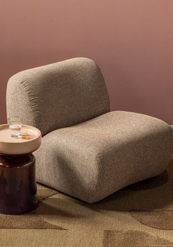 WOOOD Tumo dekorativt sidebord �35x44 cm keramikk lilla/brun