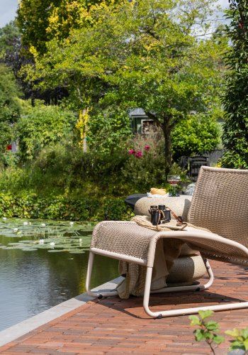 WOOOD West tr�dg�rdsloungestol sand