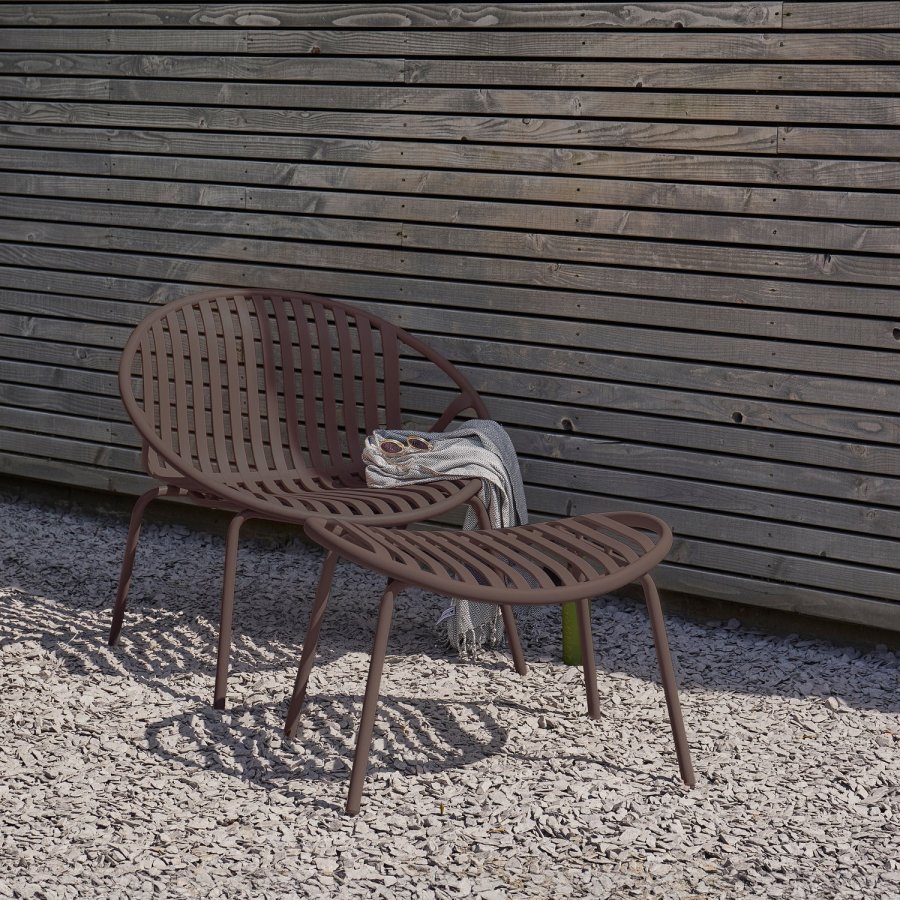 WOOOD Bruce hagestol + krakk pp/metall lilla/brun