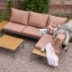 WOOOD Zaro tr&auml;dg�rdsmodul&auml;r loungegrupp metall/polywood rosa
