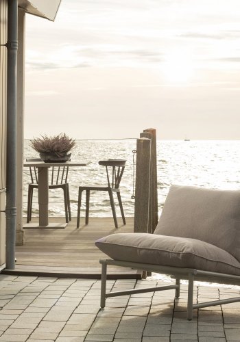 WOOOD Elvo tr�dg�rdsstol aluminium sand