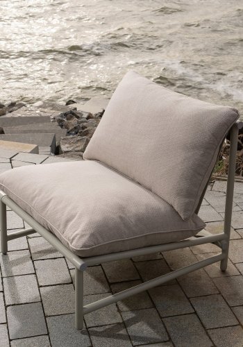 WOOOD Elvo tr�dg�rdsstol aluminium sand