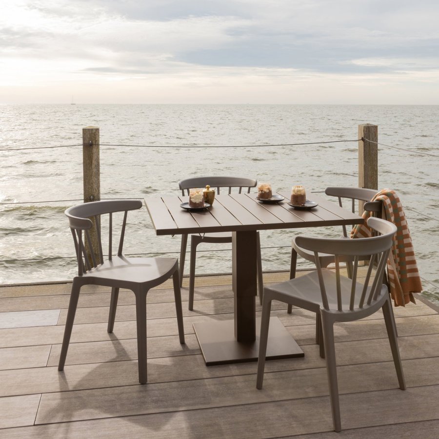 WOOOD Tesso h�ydejusterbart hagebord aluminium brun