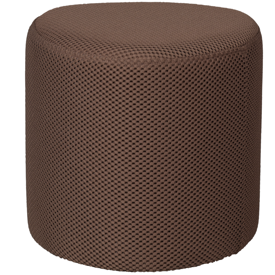 WOOOD PUUK POUF NETT ESPRESSO 38x40x40CM