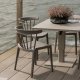 WOOOD Tesso h�ydejusterbart hagebord aluminium sand