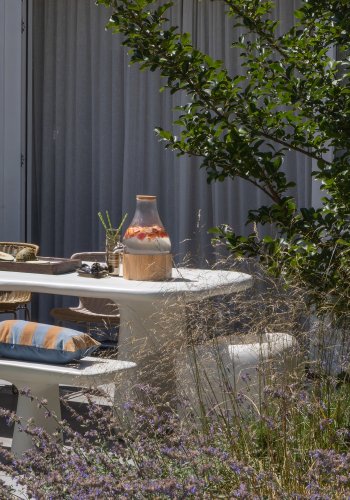 WOOOD Loggia hagebord 200x100 cm forsterket fiber natur