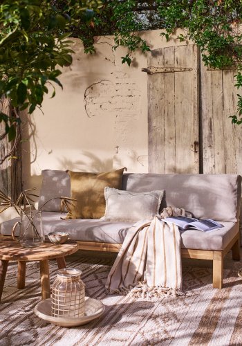 vtwonen Relax 3-sits b�nk Tr�dg�rd akaciatr� Natur/sand [Fsc]