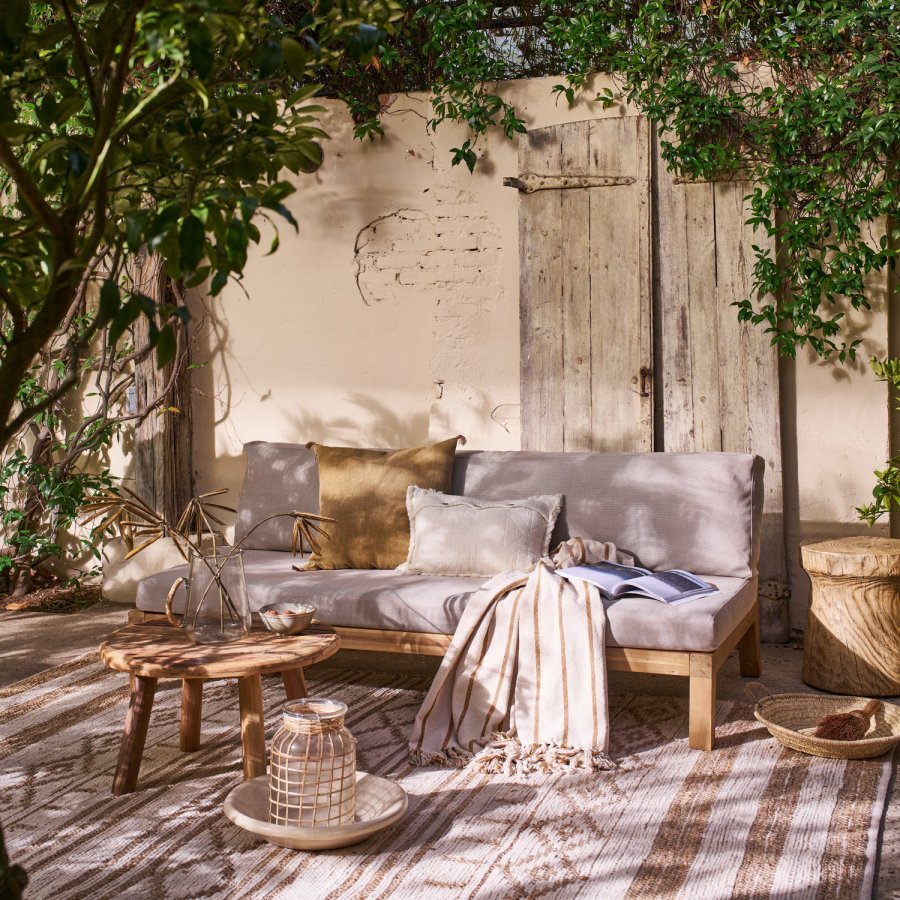 vtwonen Relax 3-seters benk Hage akasietre Natur/sand [Fsc]