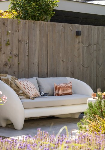 WOOOD Viale Garden 2-seters loungesofa i forsterket fiber, naturfarget