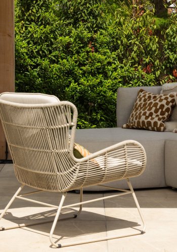 WOOOD Grace Tr�dg�rdsstol St�l/Rep Sand