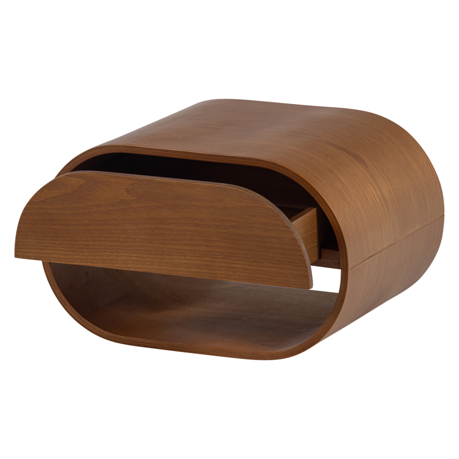 WOOOD Momo Hengende Kommode/Nattbord Tre Brun [Fsc]