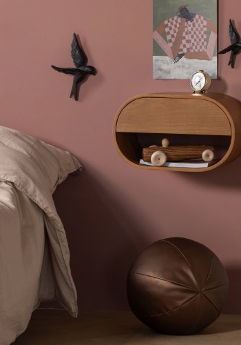 WOOOD Rodeo Ball Pute Liten Metallisk Varm Brun