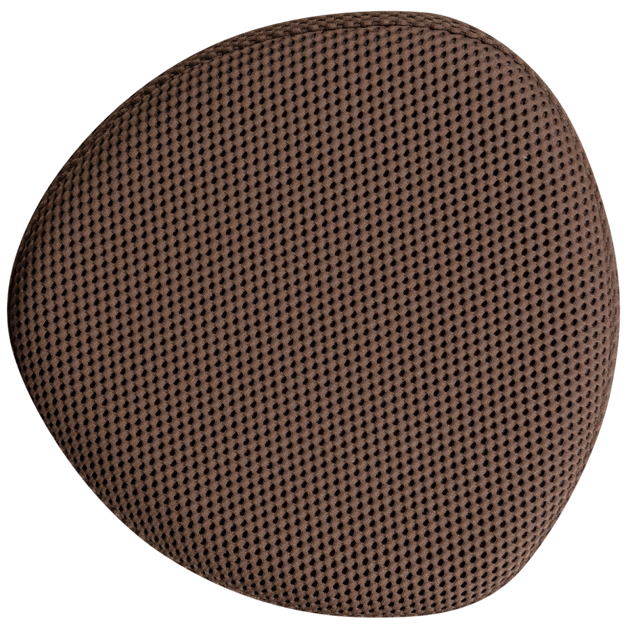 WOOOD PUUK POUF NETT ESPRESSO 38x40x40CM