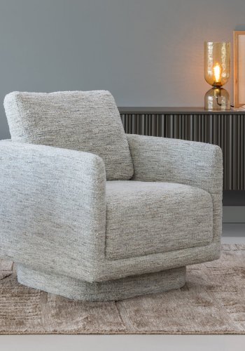 WOOOD Oska dreibar lenestol Naturmelert