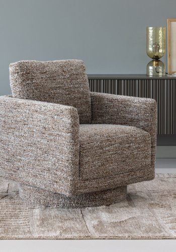 WOOOD Oska dreibar lenestol Brunmelert