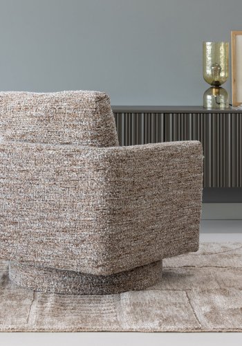 WOOOD Oska dreibar lenestol Brunmelert