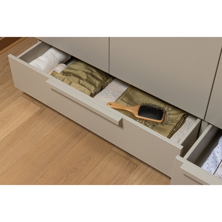 WOOOD Pure garderobe med 3 d�rer og delt d�r, furuduft [Fsc]