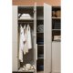 WOOOD Pure garderobe med 3 d�rer og delt d�r, furuduft [Fsc]