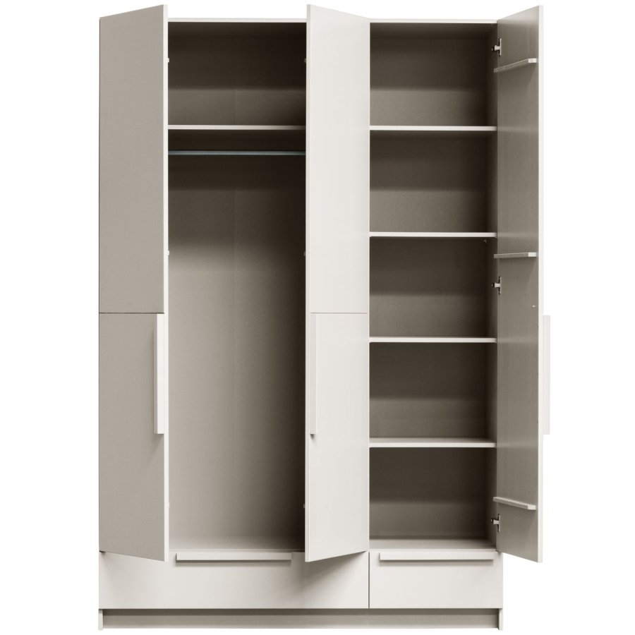 WOOOD Pure garderobe med 3 d�rer og delt d�r, furuduft [Fsc]