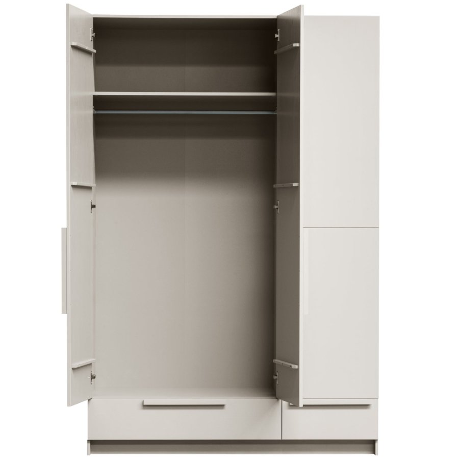 WOOOD Pure garderobe med 3 d�rer og delt d�r, furuduft [Fsc]