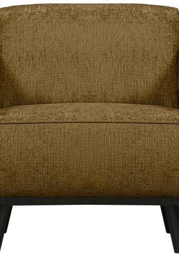 WOOOD Statement lenestol struktur velur messing