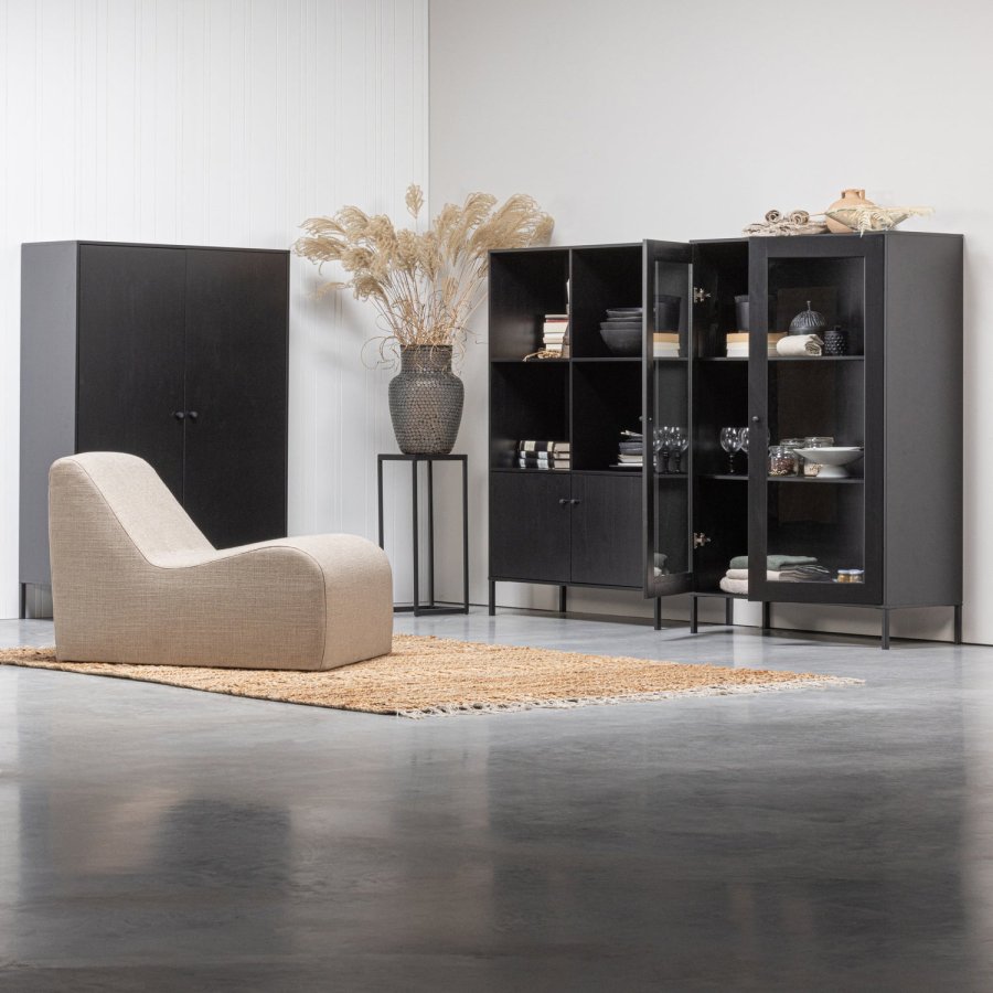 WOOOD Xam utstillingsmontre furu svart [Fsc]