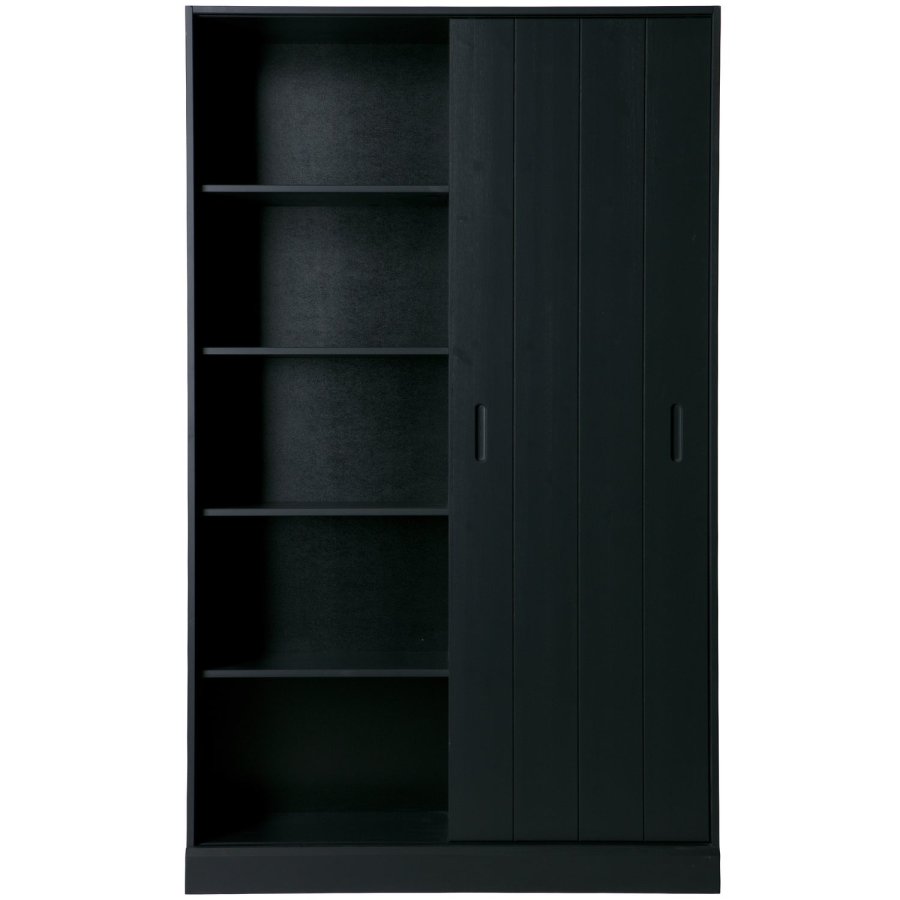 WOOOD Move skyved�rsskap furu matt svart [Fsc]