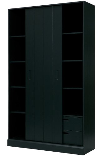 WOOOD Move skyved�rsskap furu matt svart [Fsc]