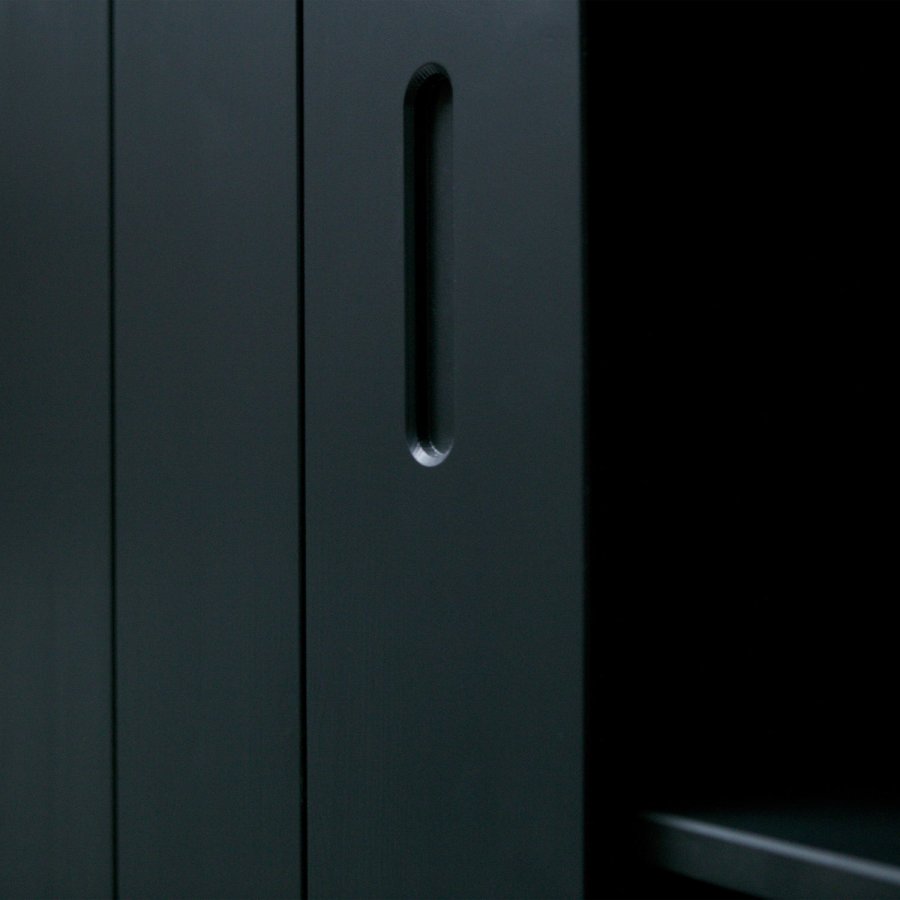 WOOOD Move skyved�rsskap furu matt svart [Fsc]