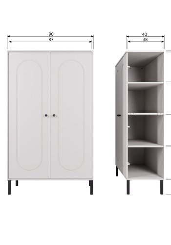 WOOOD Xina lavt skap furu skygr� [Fsc]