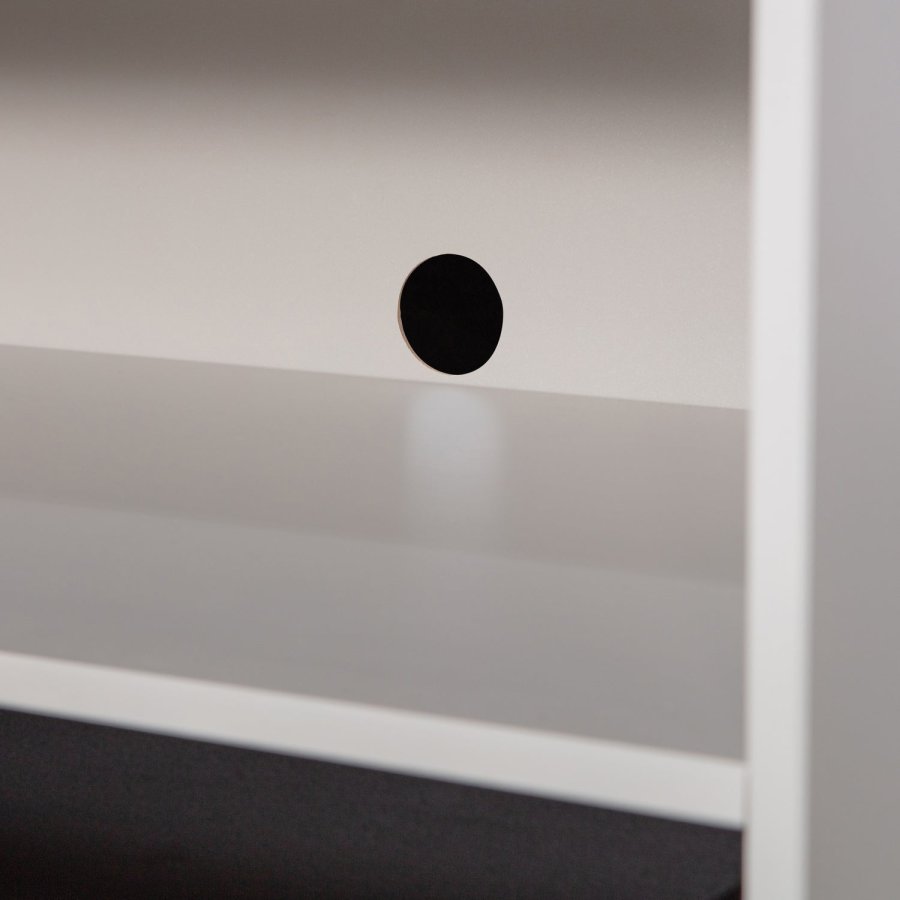 WOOOD Yissa TV-skap med skuff/�pen boks Furu Cloud Grey [Fsc]