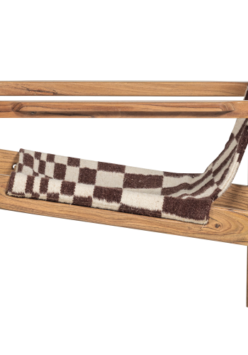 WOOOD Zano lenestol trebrun med kelimsete naturlig