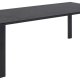 ACT NORDIC Brentford Esstisch, rechteckig – schwarze Fairbanks-Keramik und schwarzes Metall (200x90)