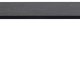 ACT NORDIC Brentford Esstisch, rechteckig – schwarze Fairbanks-Keramik und schwarzes Metall (200x90)
