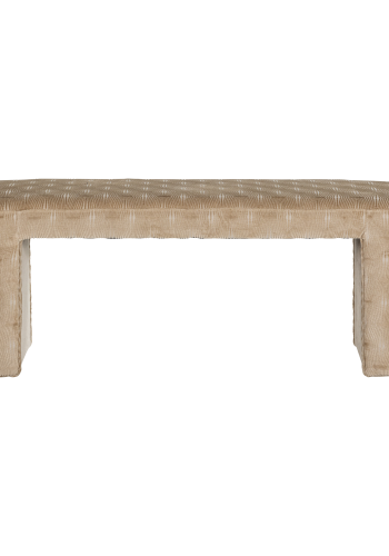 WOOOD Jacob polstret benk stripete design naturlig [Fsc]