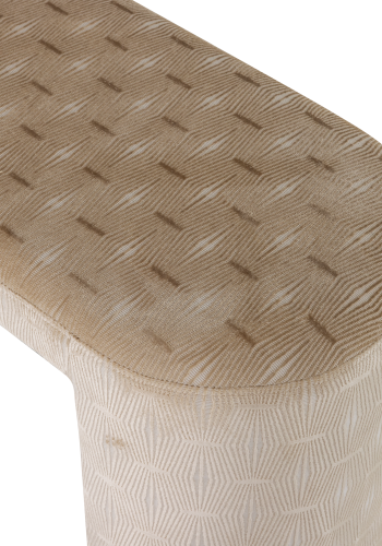 WOOOD Jacob polstret benk stripete design naturlig [Fsc]