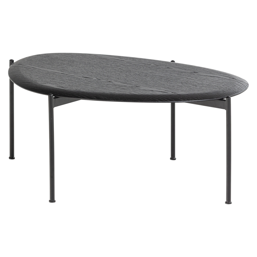 WOOOD Kota salongbord 36x92x68 cm Mdf/fin&eacute;r svart