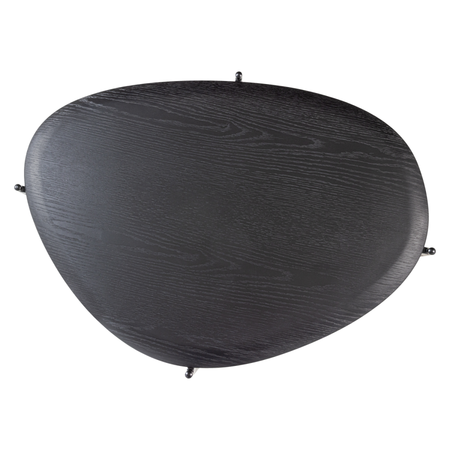 WOOOD Kota salongbord 36x92x68 cm Mdf/fin&eacute;r svart