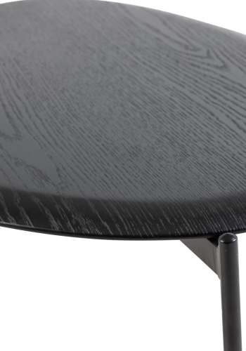 WOOOD Kota salongbord 36x92x68 cm Mdf/fin&eacute;r svart