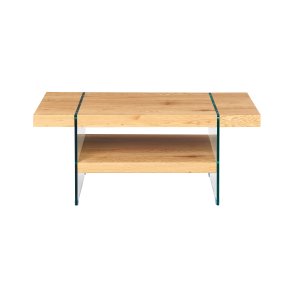 NORDIC LIVING COLLECTION Benina salongbord i vill eik-finish med sikkerhetsglass