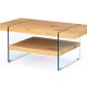 NORDIC LIVING COLLECTION Benina salongbord i vill eik-finish med sikkerhetsglass