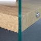 NORDIC LIVING COLLECTION Benina salongbord i vill eik-finish med sikkerhetsglass