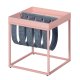 NORDIC LIVING COLLECTION Sidobord Club NY Magazine Mellow rosa/filtgr� med hylla f&ouml;r tidskrifter.