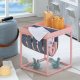 NORDIC LIVING COLLECTION Sidobord Club NY Magazine Mellow rosa/filtgr� med hylla f&ouml;r tidskrifter.