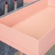 NORDIC LIVING COLLECTION Sidobord Club NY Magazine Mellow rosa/filtgr� med hylla f&ouml;r tidskrifter.