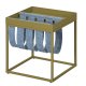 NORDIC LIVING COLLECTION Sidobord Club NY Magazine Martini Oliv/filtgr� med hyllplan f&ouml;r tidningar.