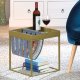 NORDIC LIVING COLLECTION Sidobord Club NY Magazine Martini Oliv/filtgr� med hyllplan f&ouml;r tidningar.